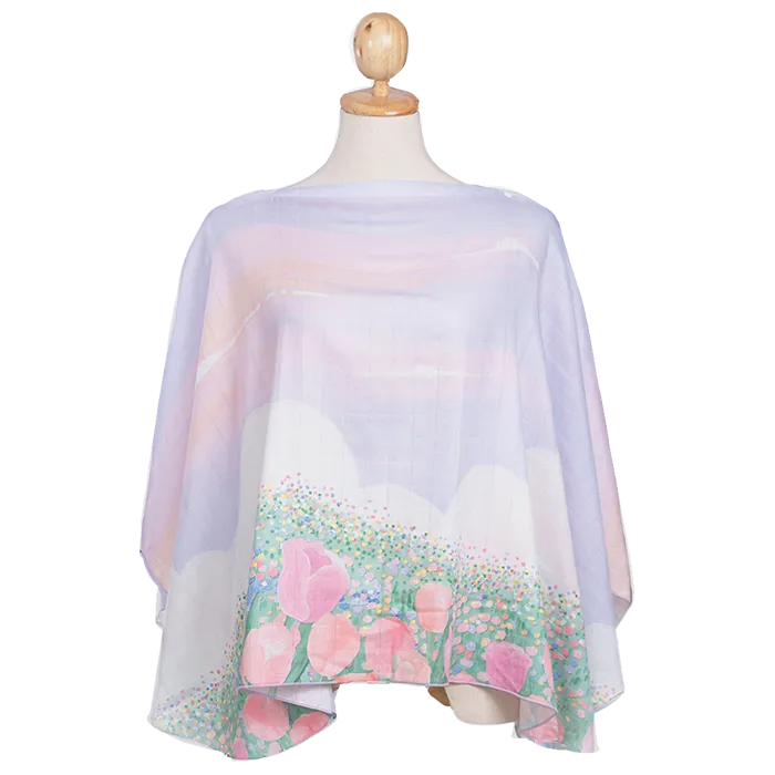 Blissful Buttons Poncho